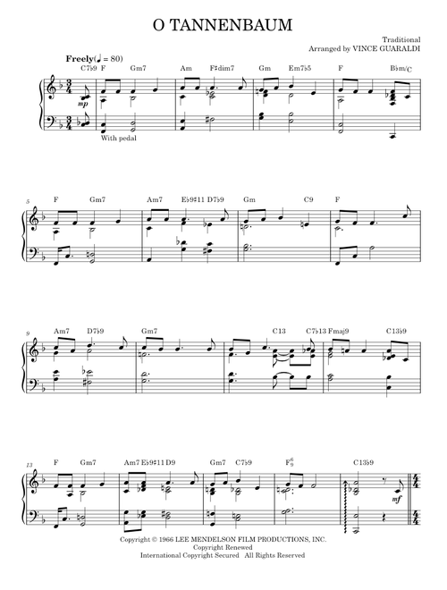 O tannenbaum (Piano Solo)