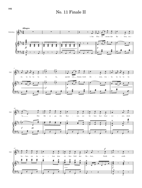 Die Fledermaus – No. 11. Finale II "Im Feurstrom der Reben"