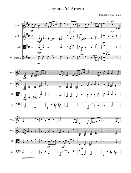 Hymne à l'amour – Piaf, Edith and Monnot, Marguerite