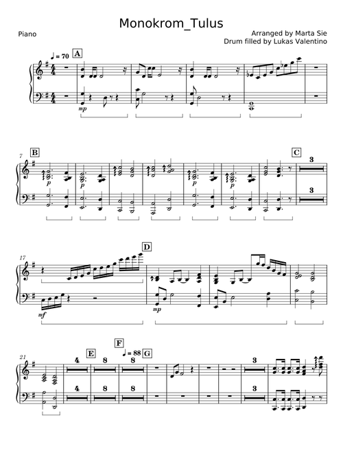 Monokrom - Tulus (Indonesia)