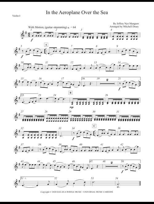 In The Airplane Over The Sea (Arr. Mitchell Drury) - Neutral Milk Hotel (Chamber Orchestra)
