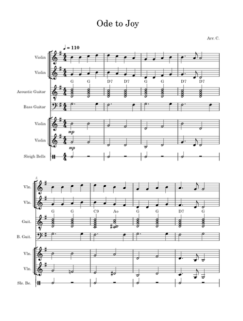 Ode To Joy – Ludwig van Beethoven
