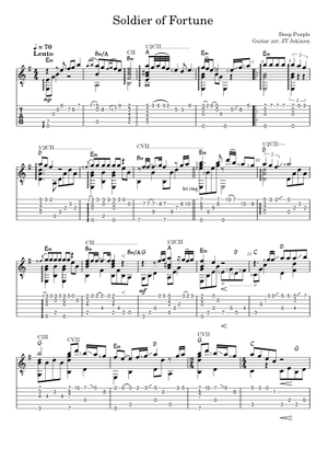 Soldier of Fortune Sheet Music for Drum group (Solo