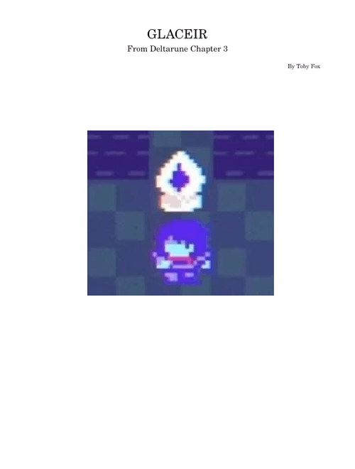 GLACEIR – Toby Fox | Deltarune Chapter 3 OST
