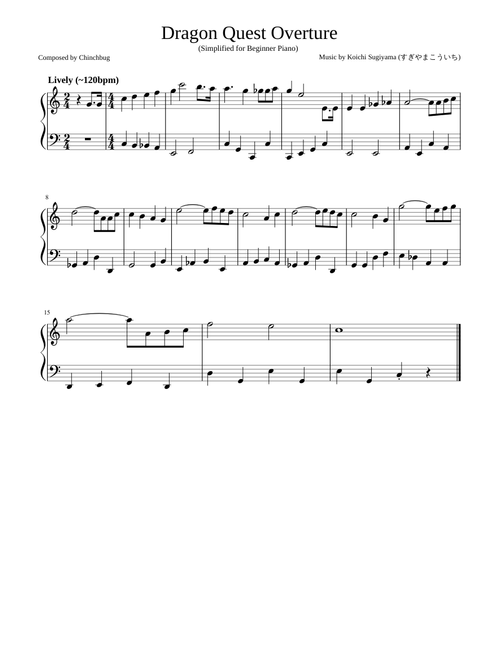 Dragon Quest Overture Simplified