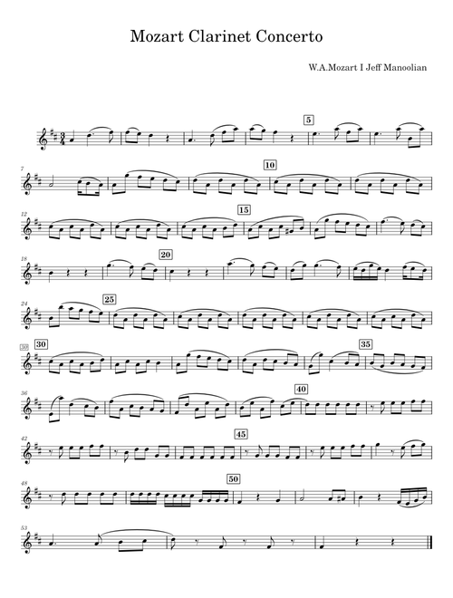 Concerto for E flat Clarinet, After Recorder Concerto in C, RV443 - J S Bach, G F Handel, Franz Schu