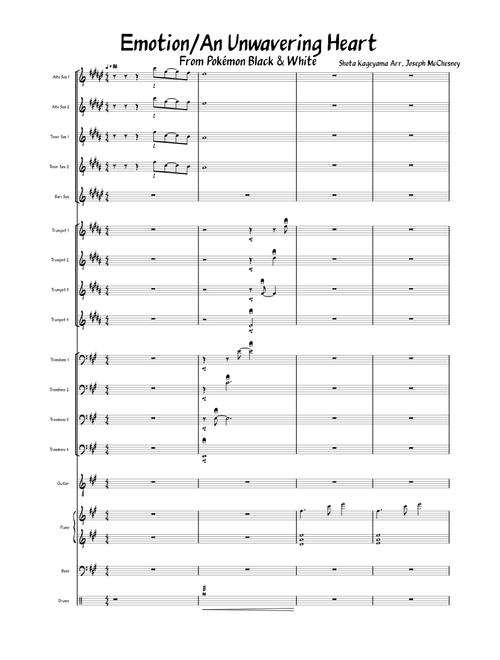 Emotion (An Unwavering Heart) – Shota Kageyama for Big Band