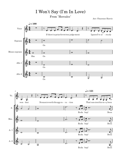 I Won't Say (I'm In Love) – Alan Menken