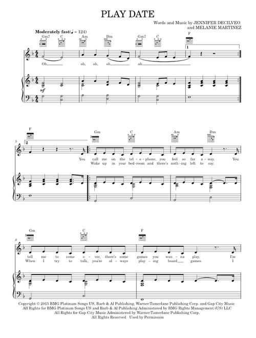 Play date - Melanie Martinez (Piano-Vocal-Guitar)