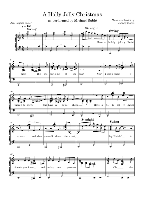 A Holly Jolly Christmas – Michael Bublé A Holly Jolly Christmas - Michael Bublé