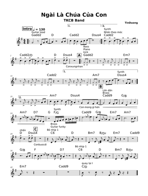 Ngài Là Chúa Của Con – trugtinduong