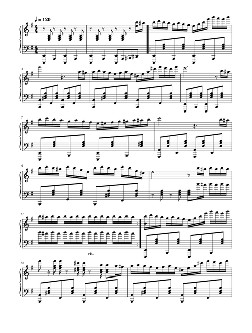 Four Hands – Jay Chou - but for Piano Solo