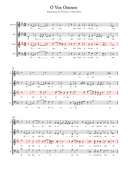 T. L. de Victoria - O Vos Omnes TENOR