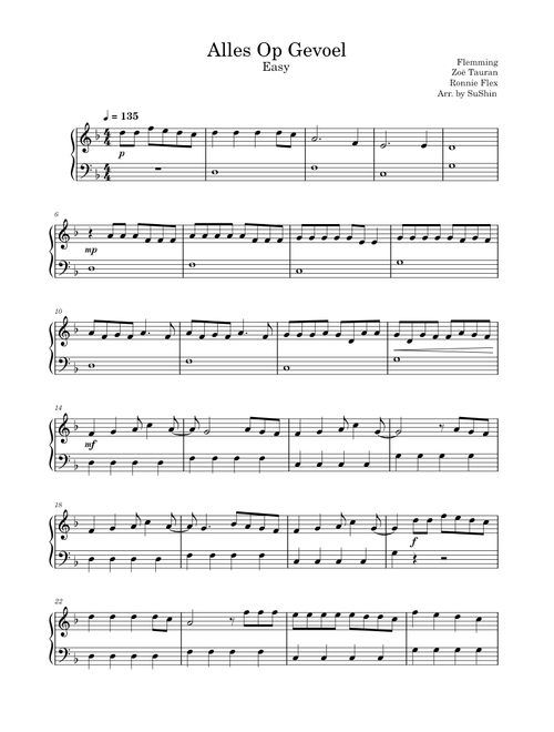 Alles Op Gevoel (Easy) - Flemming