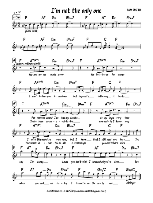 I'm not the only one (Sam Smith)