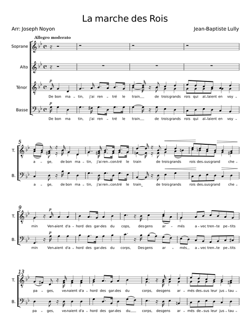 La marche des Rois - Jean-Baptiste Lully
