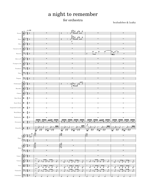 A Night to Remember – beabadoobee & Laufey for orchestra (wip)
