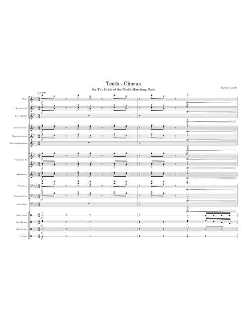 Teeth (arr. Zachary Lunde) – 5 Seconds Of Summer