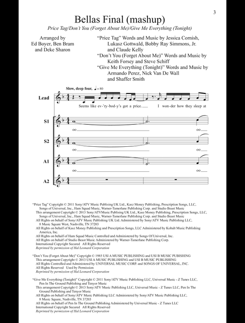 Bellas Finals (Mashup) (from Pitch Perfect)(arr. Deke Sharon) - Pitch Perfect (Movie), Simple Minds (Choral, SSAA)