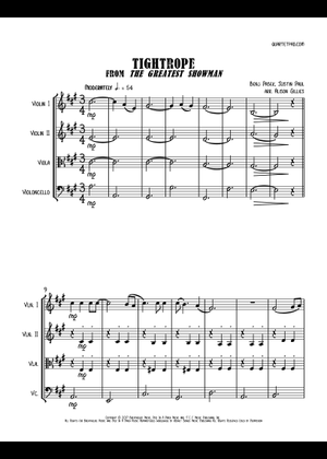 Play Official version of Tightrope Sheet Music by Benj Pasek and