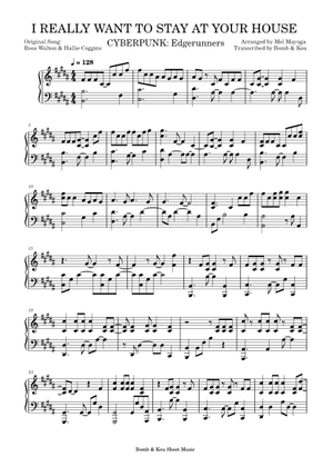 I Really Want To Stay At Your House | CYBERPUNK EDGERUNNERS | Arr. Mel Mayuga