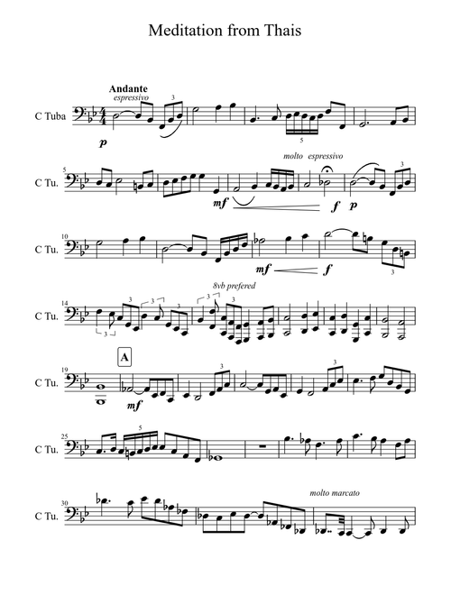 Meditation from Thais (Tuba solo)