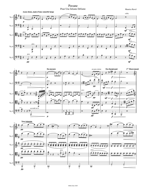Pavane Pour une Infante Défunte (Ravel)