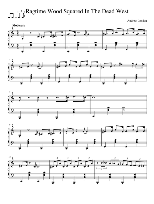 Ragtime Wood Squared in the Dead West