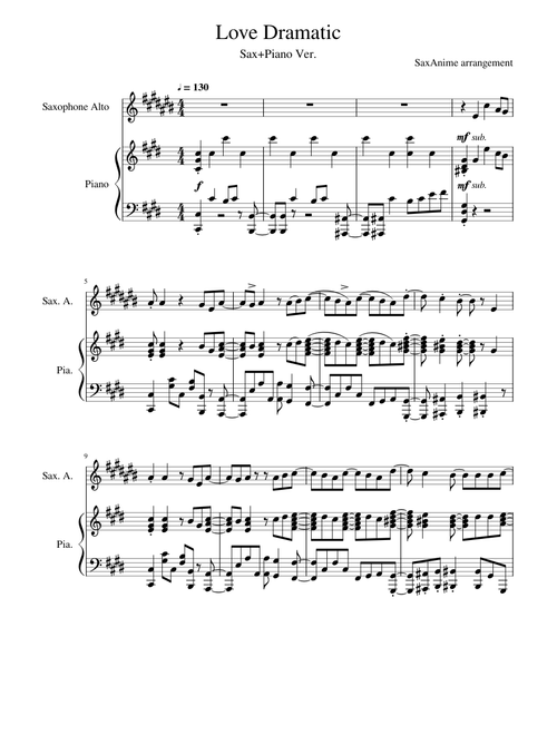 Love Dramatic Sax/Piano - Kaguya-sama: Love is War OP1