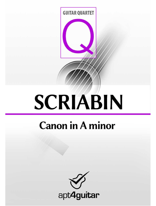 Canon in A minor (Arr. Roberto García) - Alexander Scriabin (Guitar Ensemble)
