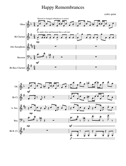 Mvt. 2 of Bittersweet Things/ Happy Remembrances