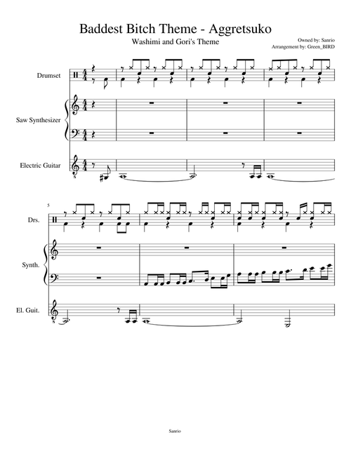 Washimi and Gori's Theme - Aggretsuko