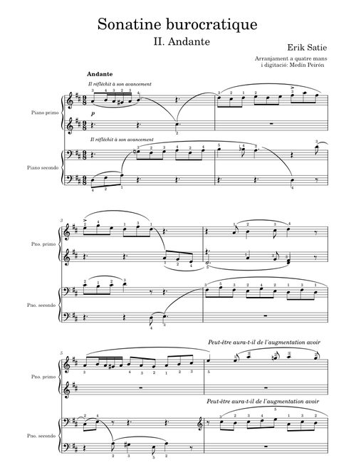 Sonatine bureaucratique – Erik Satie