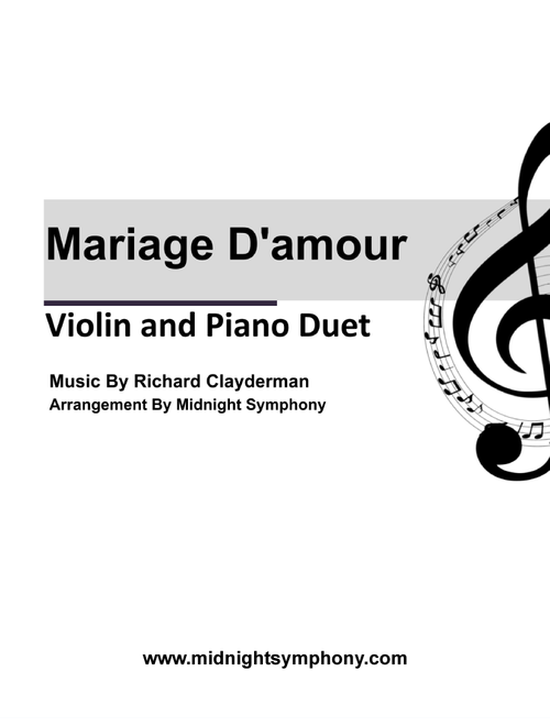 Mariage D'amour (Arr. Midnight Symphony) - Clayderman Richard (Violin and Piano)