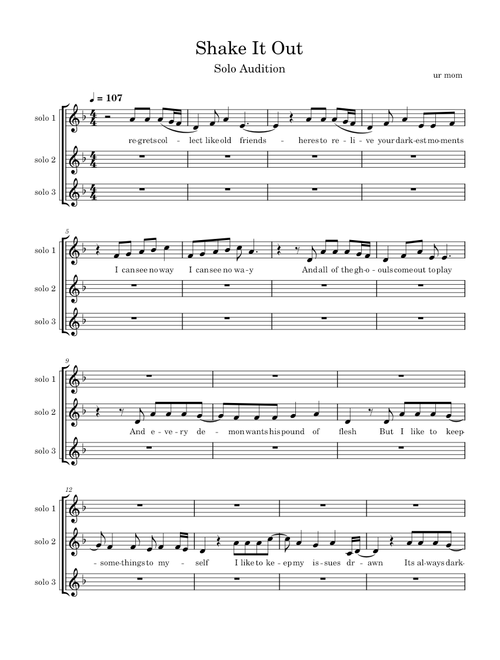 Shake it out Glee Cast – jmr101