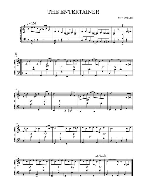 The entertainer – Scott Joplin