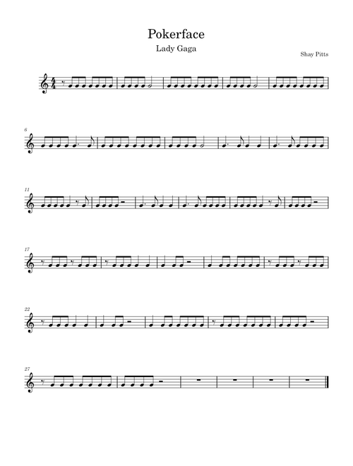 Poker face – Lady Gaga Pokerface - Lady Gaga