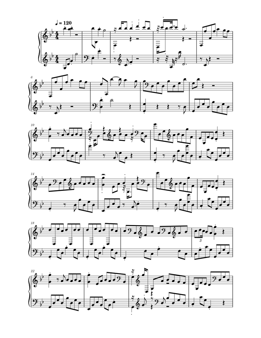 Bollywood Mashup Old Hindi Sheet music for Piano (Solo) | Musescore.com