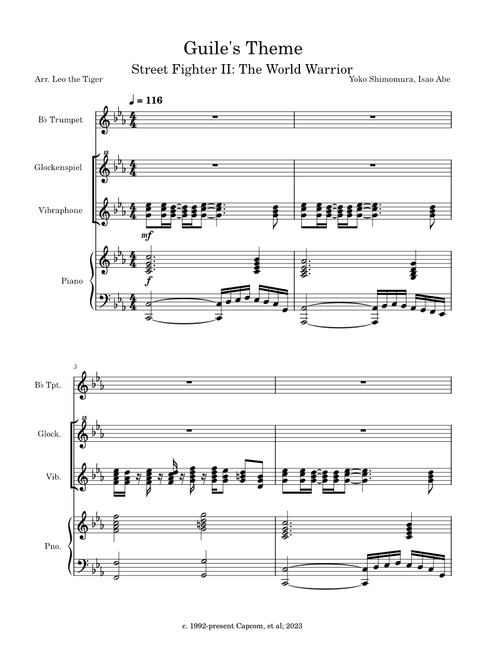 Arrangement: Street Fighter II: Guile's Theme – Yoko Shimomura