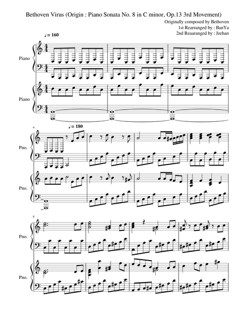 Bethoven Virus with 2 piano