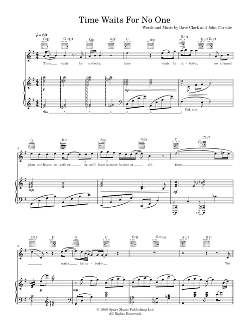 Time Waits for No One - Freddie Mercury (Piano-Voice-Guitar)