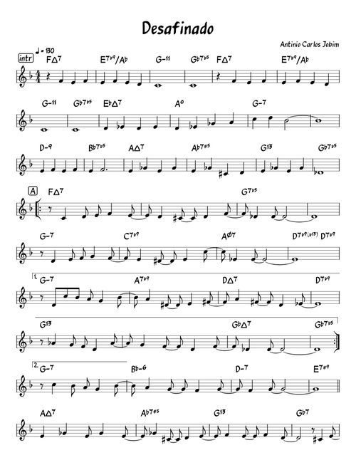 Desafinado (T.Jobim)