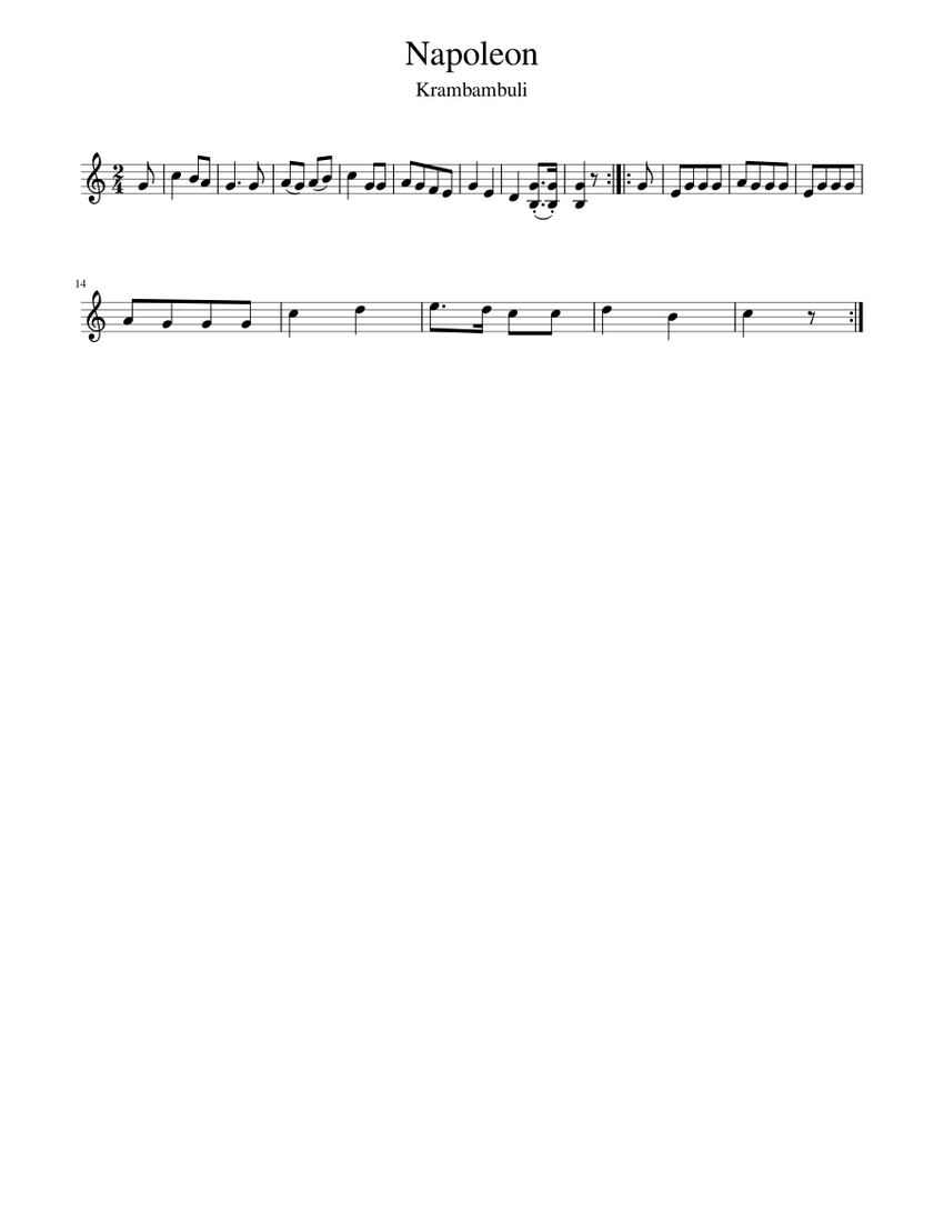 Napoleon Sheet Music for Piano (Solo) easy | MuseScore.com