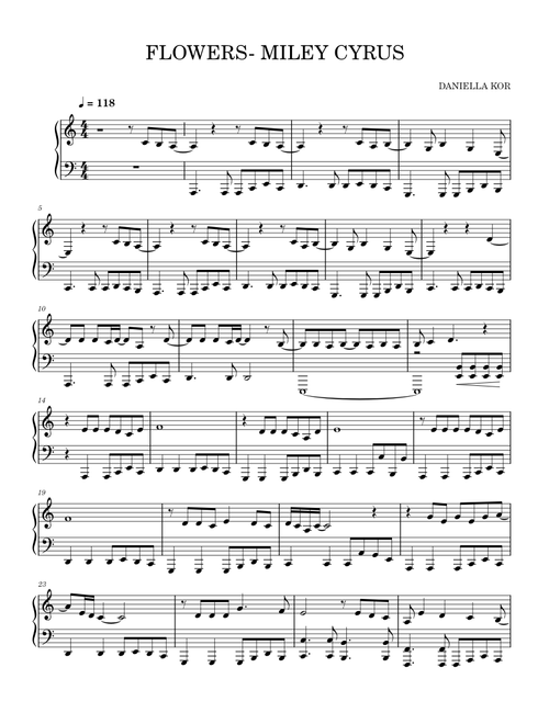 Flowers – Miley Cyrus