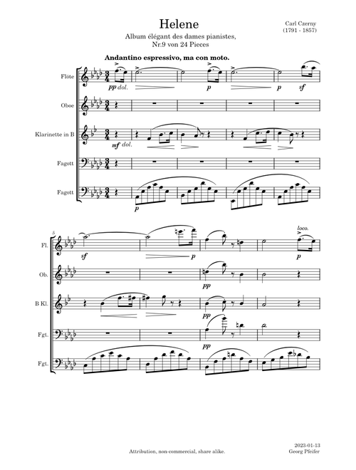 Helene - Carl Czerny - op. 804, Nr 9