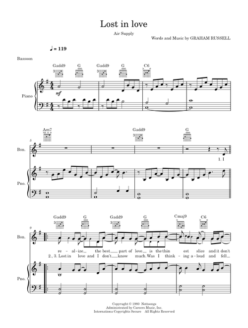 Lost in love - Air Supply