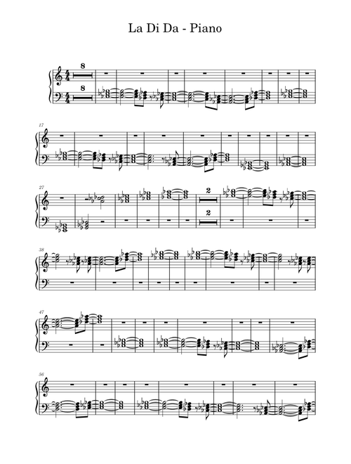 La Di Da - Piano
