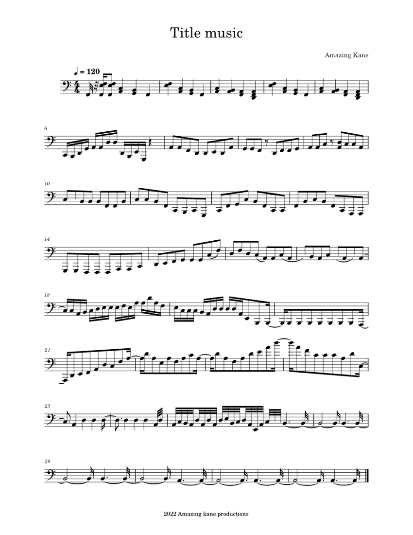 Snows big show Title theme Sheet Music for Piano (Solo) easy | MuseScore.com