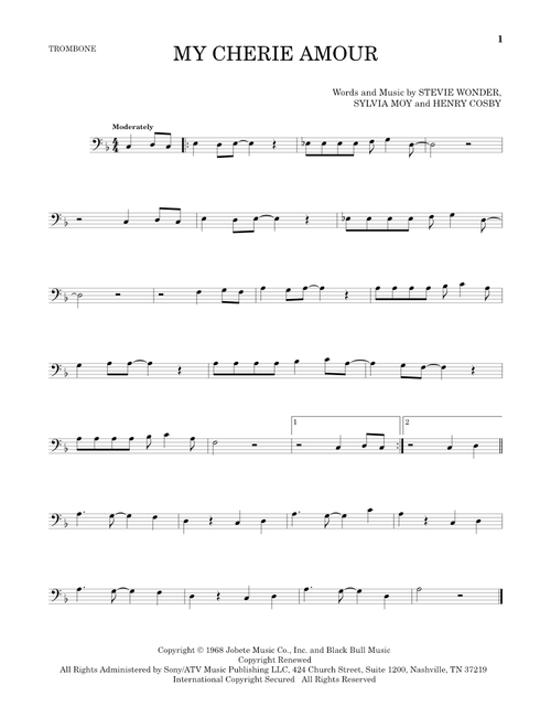 My Cherie Amour - Stevie Wonder (Trombone Solo)