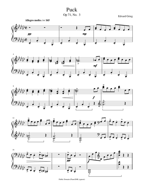 Grieg: Puck Op. 71, No. 3